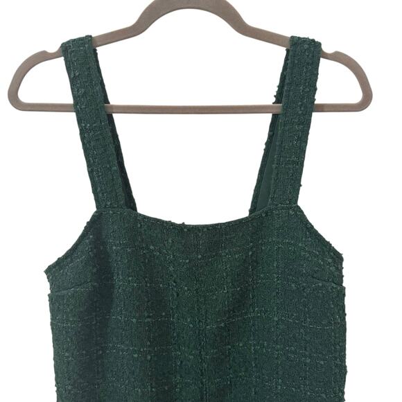 NWOT Abercrombie & Fitch Tweed Shift Mini Dress Green Size Small Tall ST - Picture 5 of 7